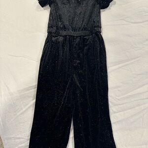 Crewcuts Black Jumpsuit with Sparkle Detail